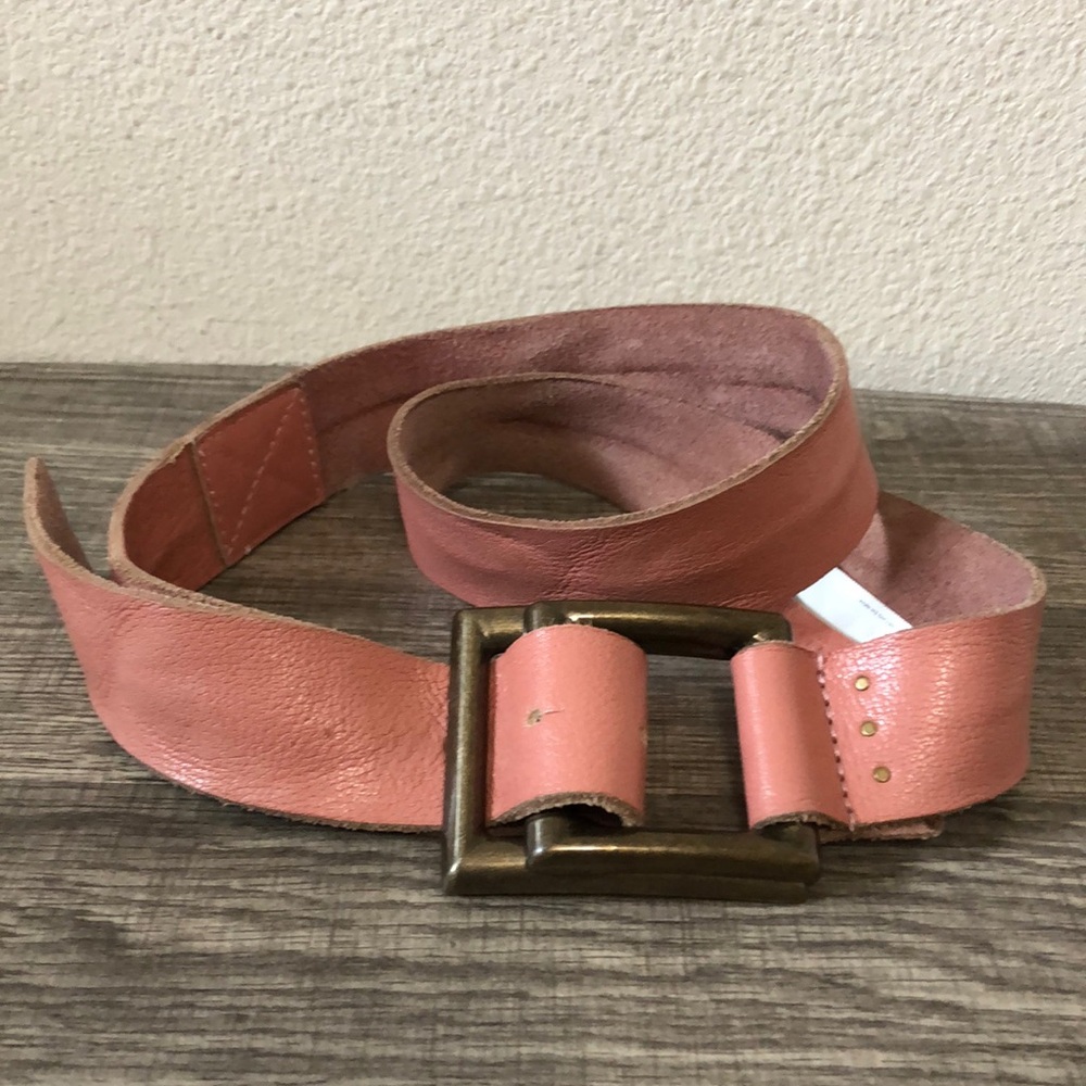 We The Free Pink Leather Belt